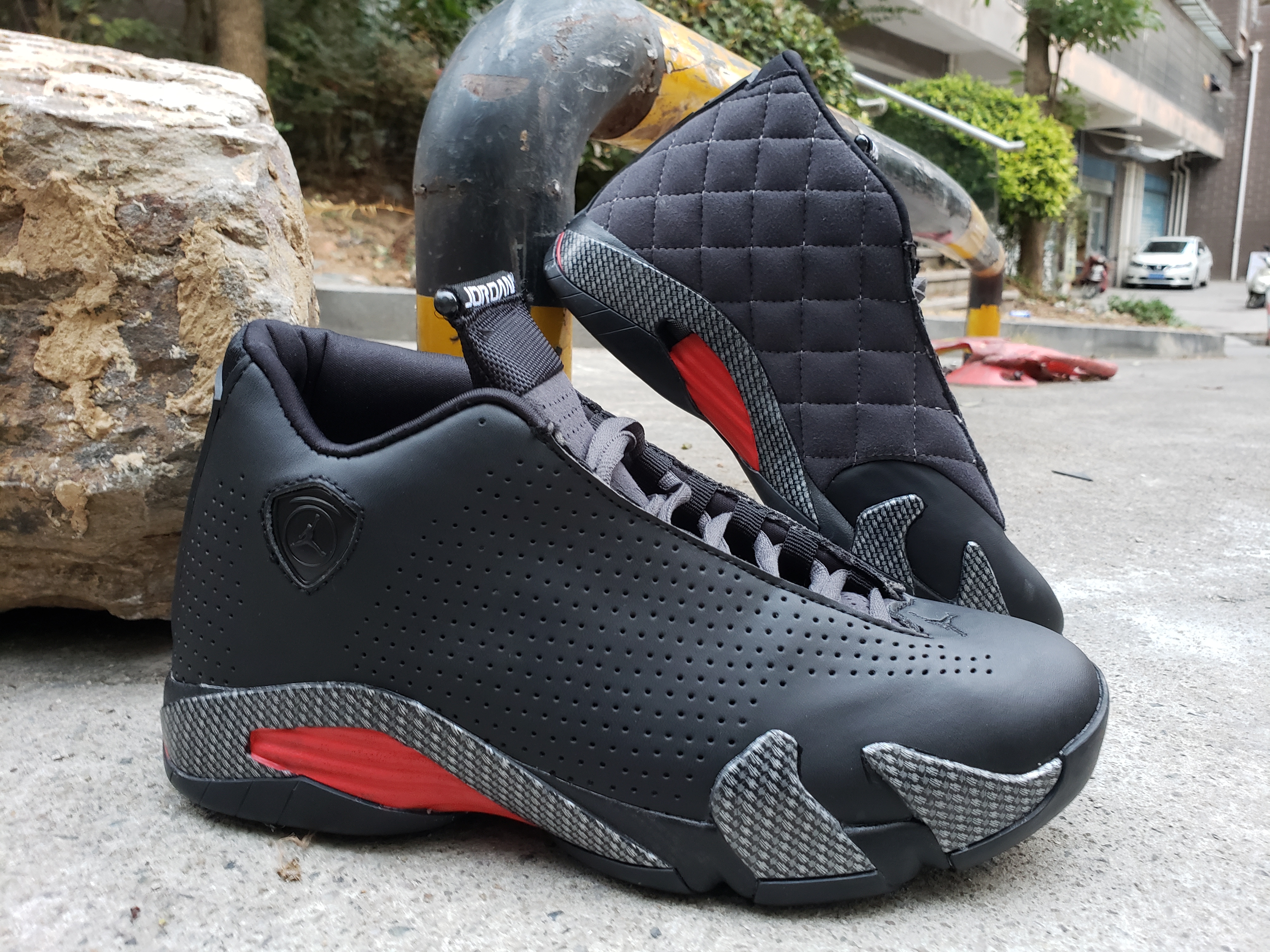 Latest Air Jordan 14 Black Red